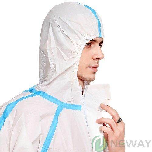 Disposable Protective Clothing Coverall Ppe Isolation NW CO006 c1562