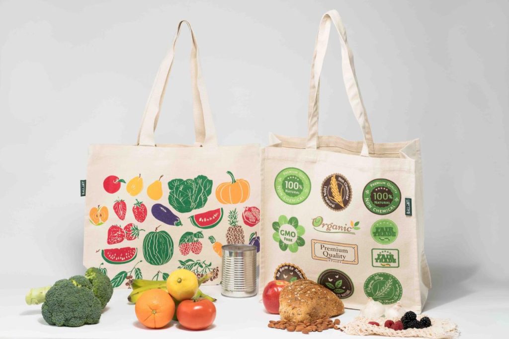 Sea ecológico con bolsas de compras de algodón ecológicas ¡Compre ahora!